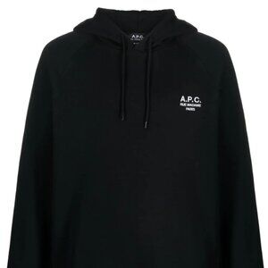 A.P.C. Marvin Black Pullover Hoodie in Men's Medium Black